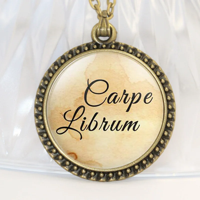 Новая Carpe Librum книга подвеска с цитатой Neckalce Love to Read Book Lover Librarian подарок модные
