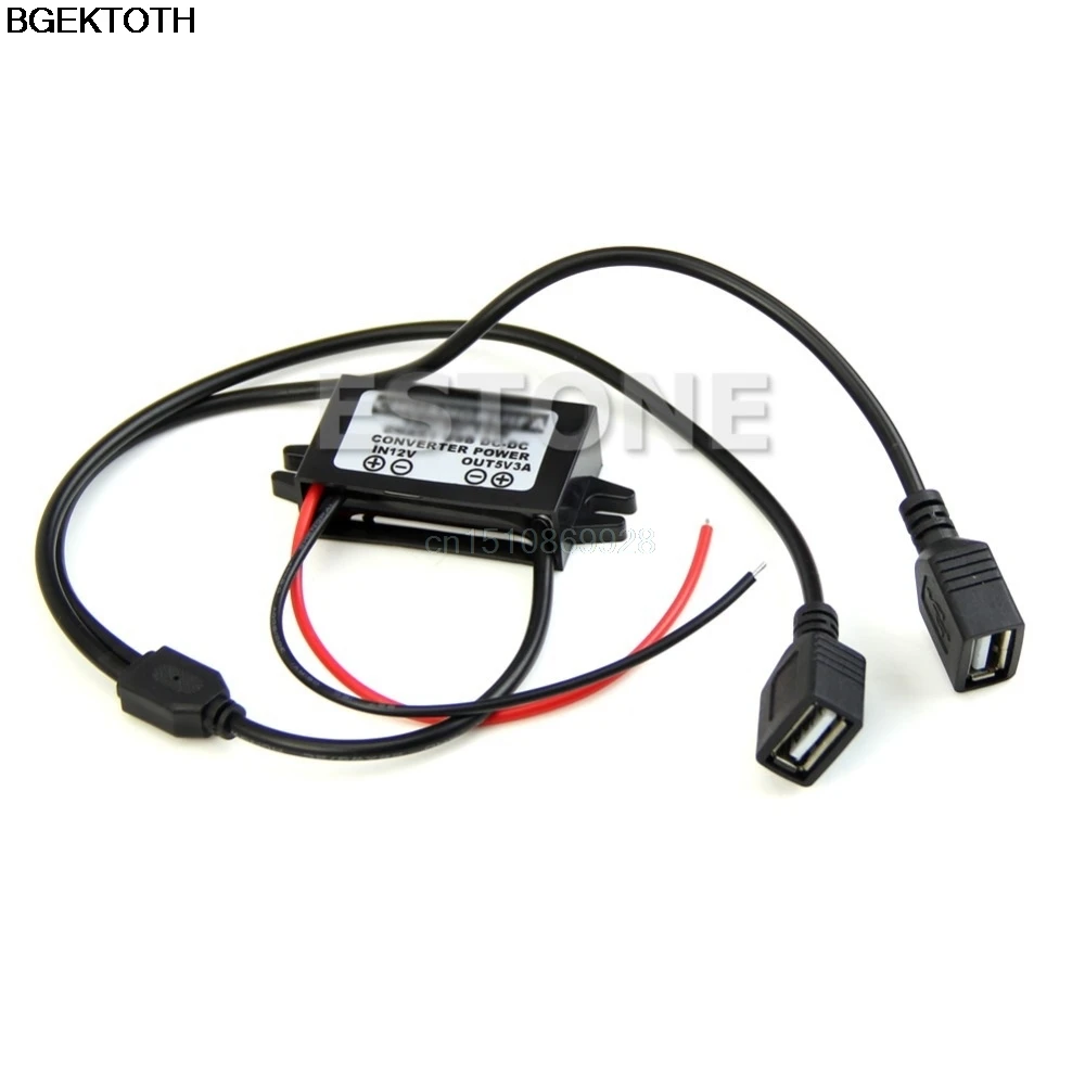 Понижающий двойной USB-преобразователь напряжения 12 В до 5 3 а для IPHONE |