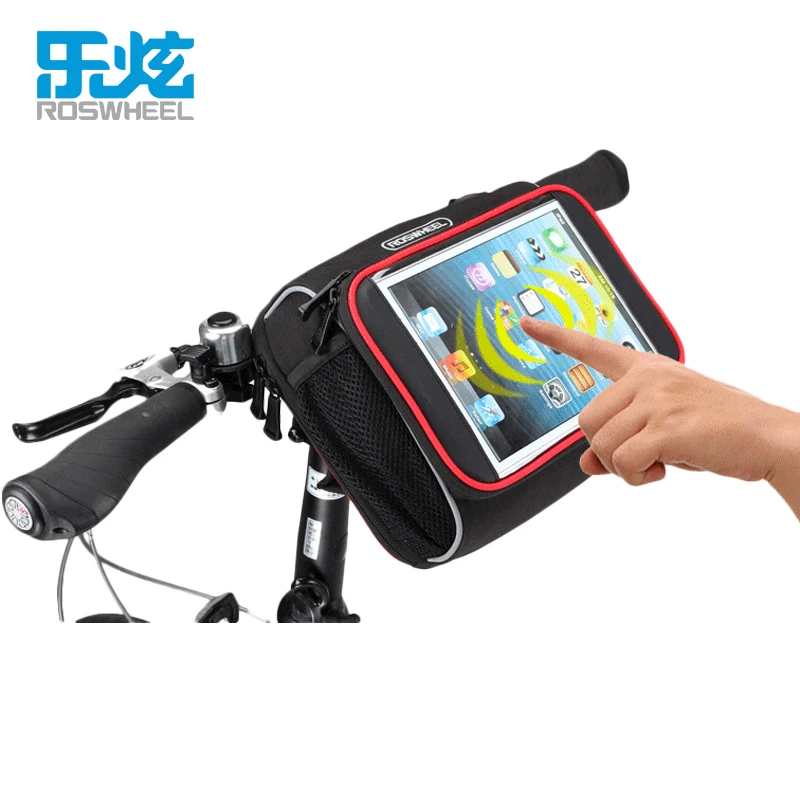 Сумка для велосипеда ROSWHEEL велосипедная сумка руля ipad mini 7 8 дюймов|bag pannier|bag