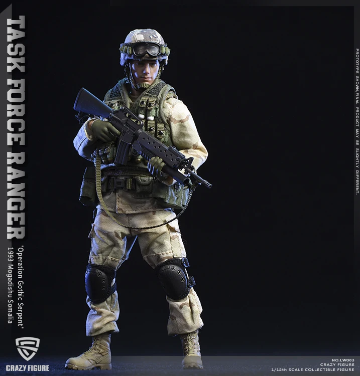 CrazyFigure LW003 США 75-й рейнджерский полк гренадер 1/12