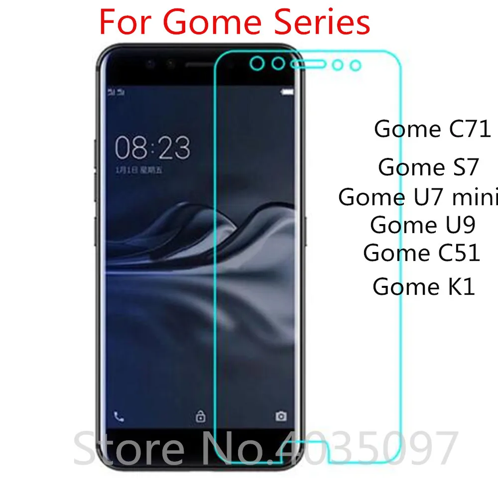 Закаленное стекло 2.5D 9H для Gome C71 S7 U7 mini U9 C51 K1 Защитная пленка экрана