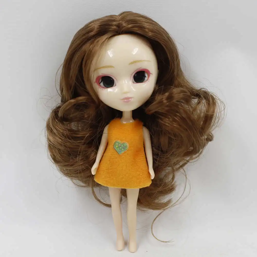 Мини кукла Pullip 11 см, как BJD кукла различные цвета волос прическа одежда случайный