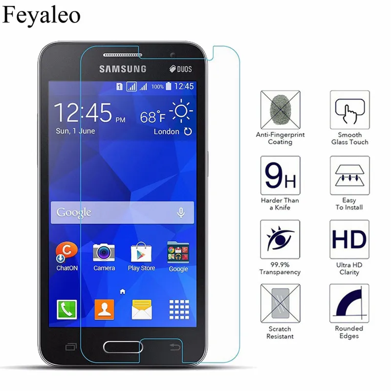 Высококачественное закаленное стекло 9H 0 26 мм для Samsung Galaxy Core II 2 SM G355H G355F DS Core2