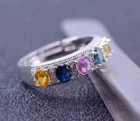 925 sterling silver pinkycolor sapphire rings fashion gift for women jewelry open fine jewelry african sapphire j030401agl