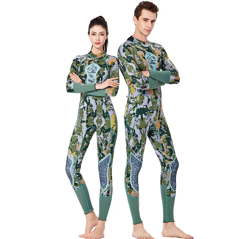 Fanceey 3MM Camouflage Neoprene Wetsuit Scuba Diving Suit Men Thickened Thermal Women Spearfishing Swimming | Спорт и развлечения