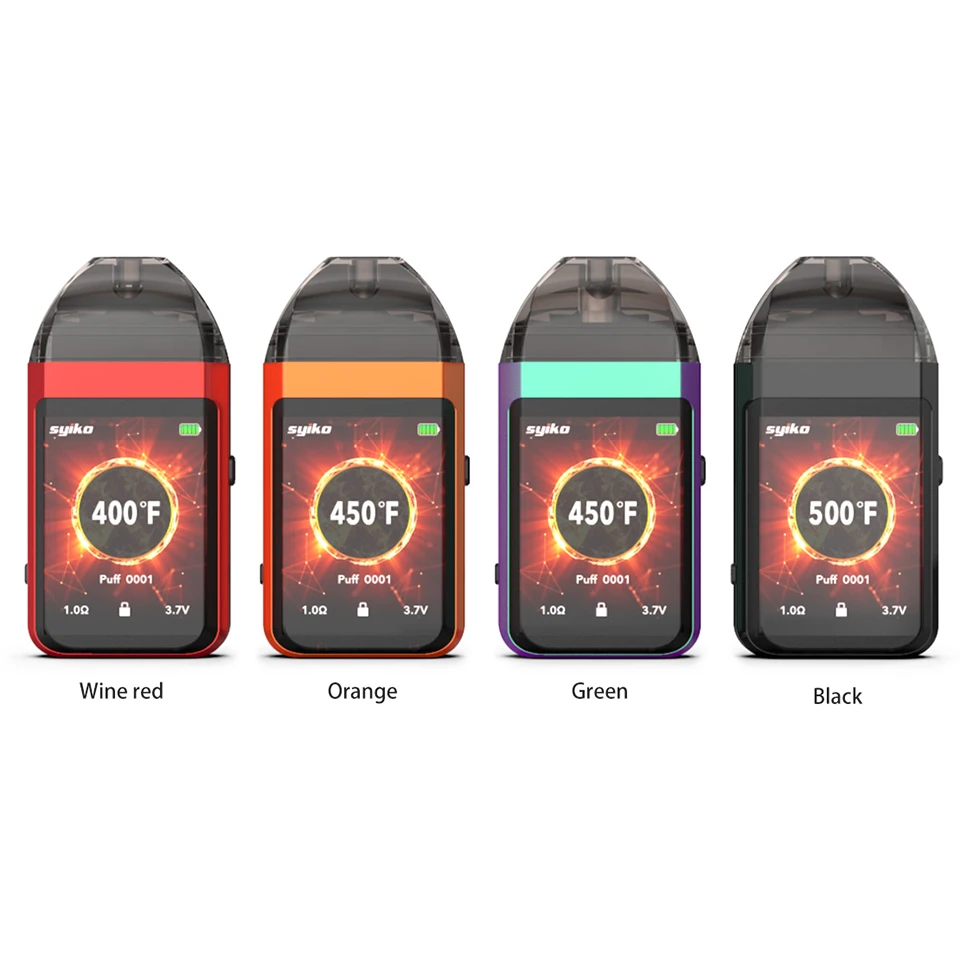 Электронная сигарета,, Syiko SE, Touch Pod, Vape комплект с 2 мл, Pod картридж, все в одном, испаритель, электронная сигарета, стартовый набор