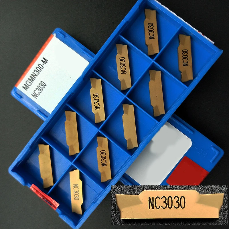 

10pcs~100pcs MGMN300-M NC3030 3mm wide double-head Cutting CNC lathe tools Carbide grooving Insert blade for steel iron