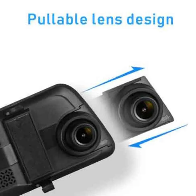 9,3" автомобильное зеркало заднего вида DVR FHD 1080 P тире камера, gps-трекер WDR с функцией ночного видения Автомобильный видеорегистратор с 720 P тыловой камерой