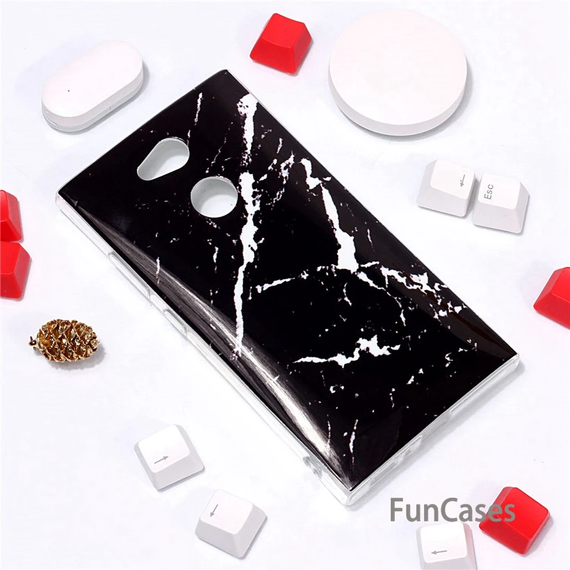 Чехол для sony Xperia L2 силиконовый чехол L1 случае Роскошные Мрамор Pattern Мягкие TPU