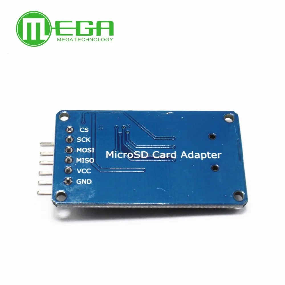 10 шт./лот модуль считывания карт Micro SD mini TF интерфейсы SPI с чипом преобразователя
