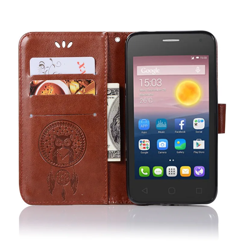Для Alcatel Pixi 4 5045D чехол 5 0 кошелек PU кожаный для телефона One Touch 5045X4G флип | Мобильные