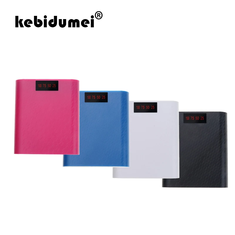 Корпус для внешнего аккумулятора kebidumei 5 в с USB-портом 4*18650 корпус самостоятельной