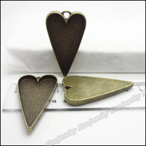 20 шт винтажная подвеска в форме сердца античная бронза подходит для браслетов