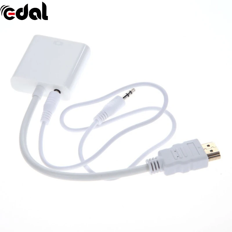 Адаптер переходник EDAL с Micro Mini HDMI на VGA штырь гнездо аудиошнуром|Кабели VGA| |
