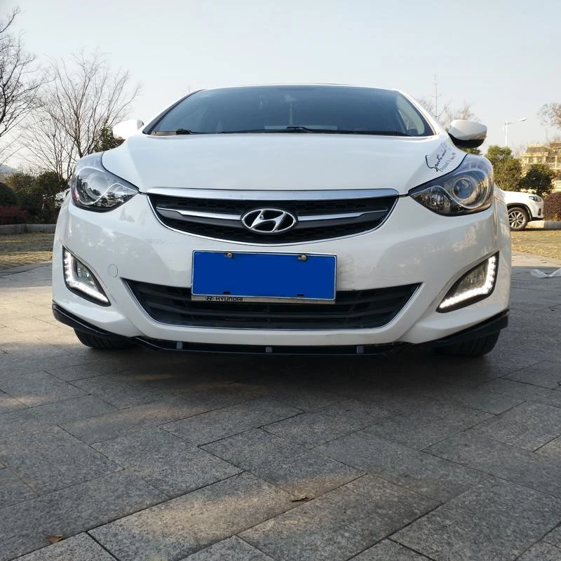 Использование для hyundai Elantra Avante бампер губы 2012- Комплект кузова спойлер спортивные аксессуары защита переднего и заднего бампера