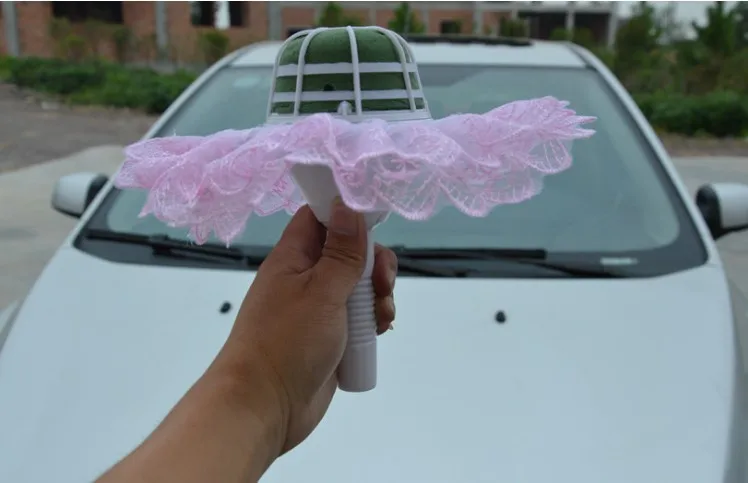 5 шт. 10 дюймов Кружевной Край Свадебный Цветочный Букет воротник держатель