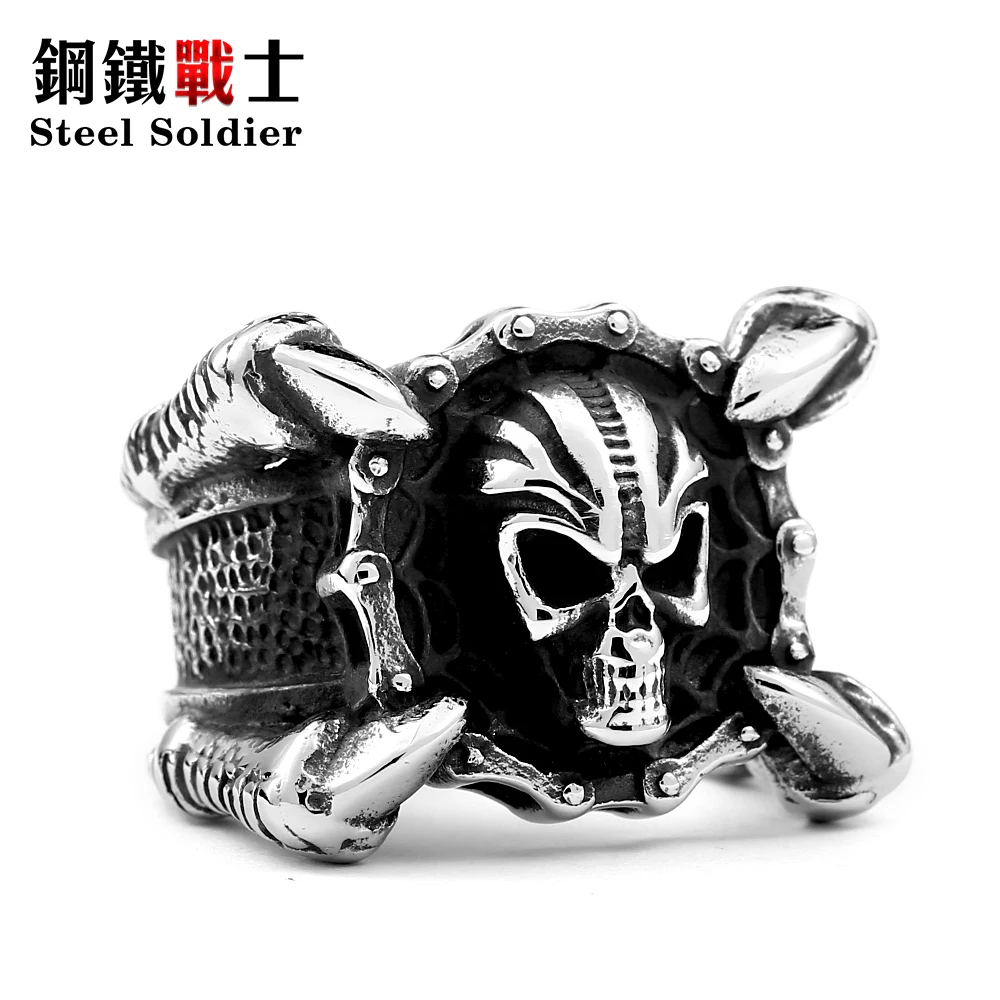 Мужское кольцо из нержавеющей стали в стиле панк|biker jewelry|fashion biker jewelryring punk |