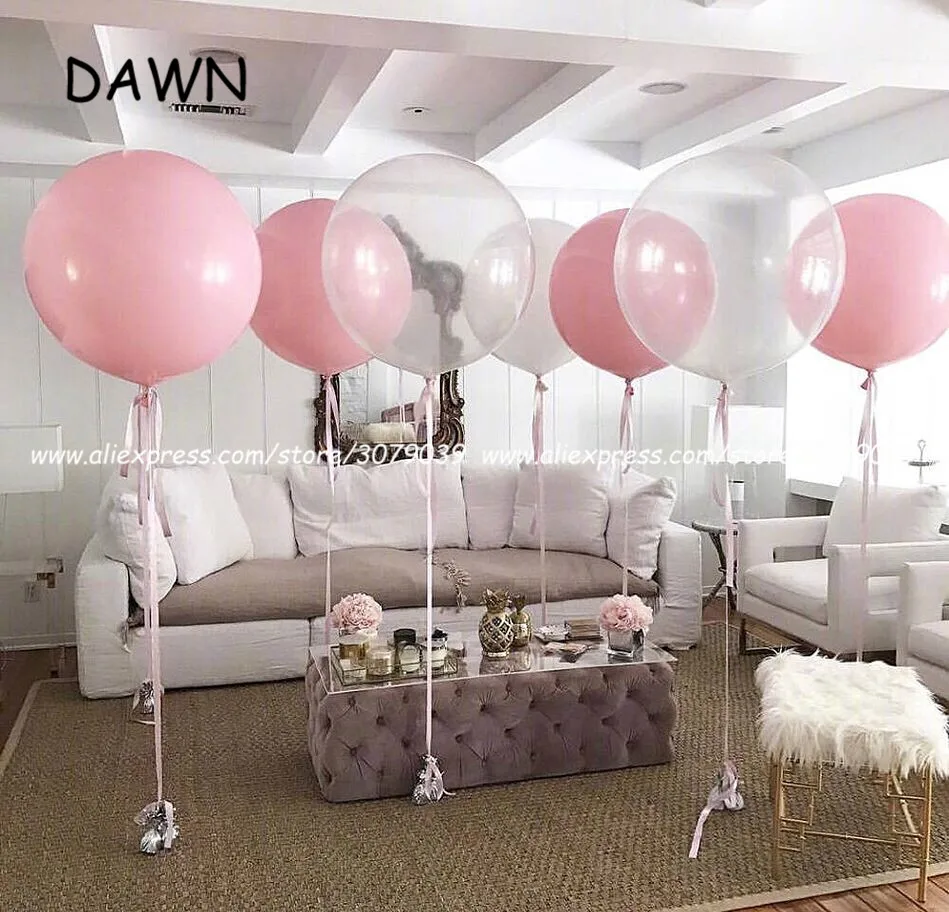 Воздушный шар гигантский прозрачный латексный шарики для свадебного украшения 36