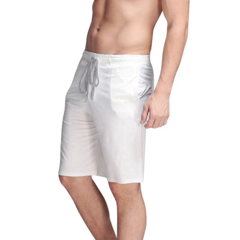 Мужские хлопковые шорты KalvonFu Повседневные Шорты Для сна с карманом однотонные