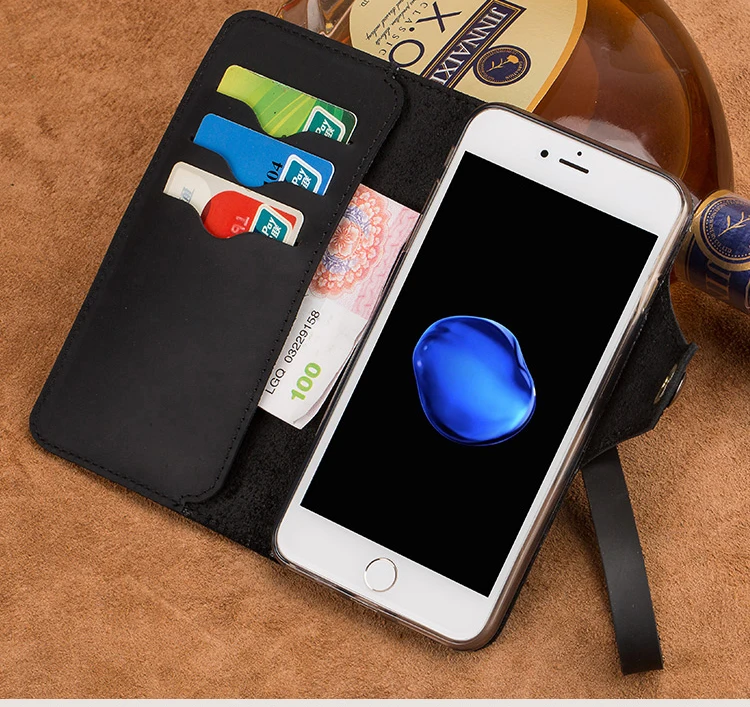 Роскошный чехол-книжка из натуральной кожи для Xiaomi 5, Ретро стиль, crazy horse, кожаный чехол с пряжкой, мягкий силиконовый бампер, чехол для телефона