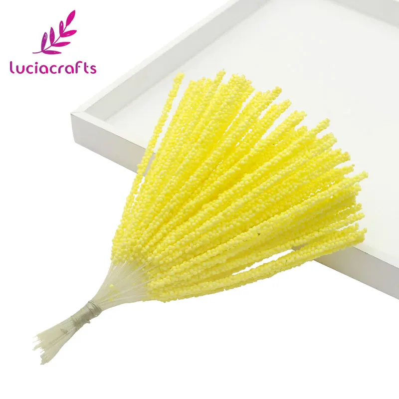 Цвет: желтый Lucia crafts 4,5 мм* 15 см пена цветок комплект для дома декорация рукоделие хобби материалы(100 шт/упаковка, 100 шт./лот) A1102 - Цвет: Цвет: желтый