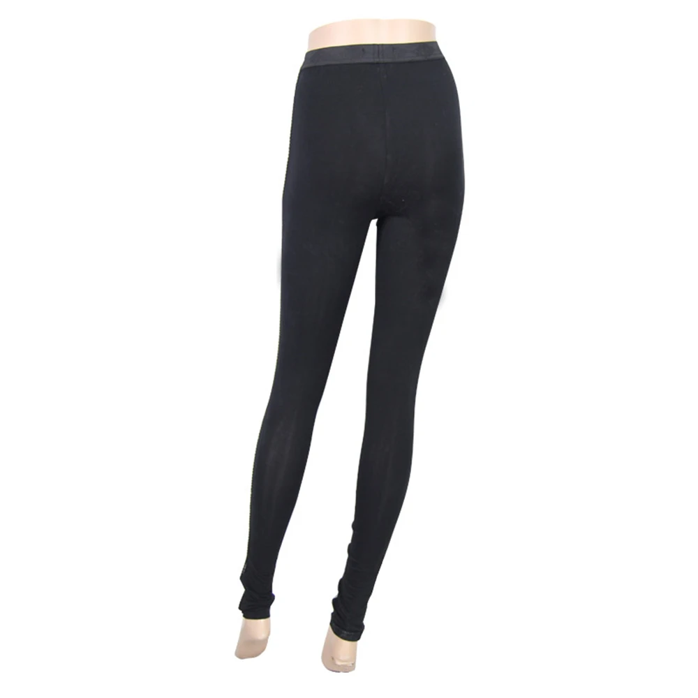Gothic Jacquard Women Thin Sexy Leggings Punk Black Stitched Long Trousers Tranparent Printing Bodycon Slim Leggings