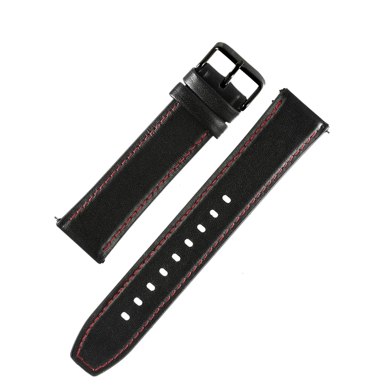 Ремешок для часов Xiaomi Huami amazfit stratos 2 2s кожаный силиконовый браслет Samsung galaxy 46 мм 22