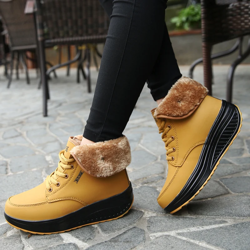 Cotton Shoes Female Winter Style 2018 New Warm Sports Leisure Plush Thick-soled | Спорт и развлечения