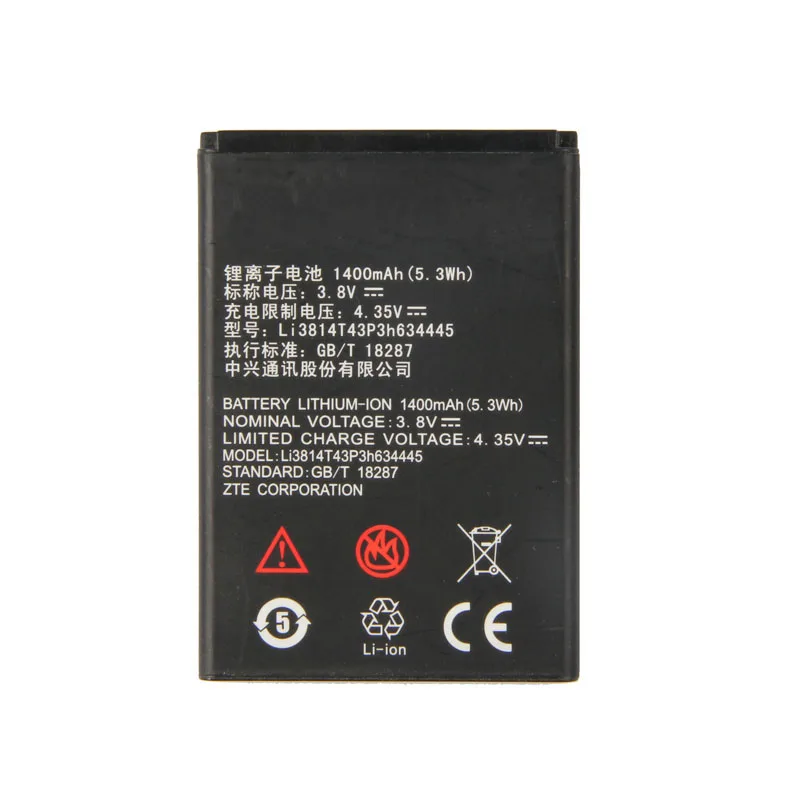 Оригинальный аккумулятор большой емкости Li3814T43P3h634445 для телефона ZTE Blade L110 A112 V815W