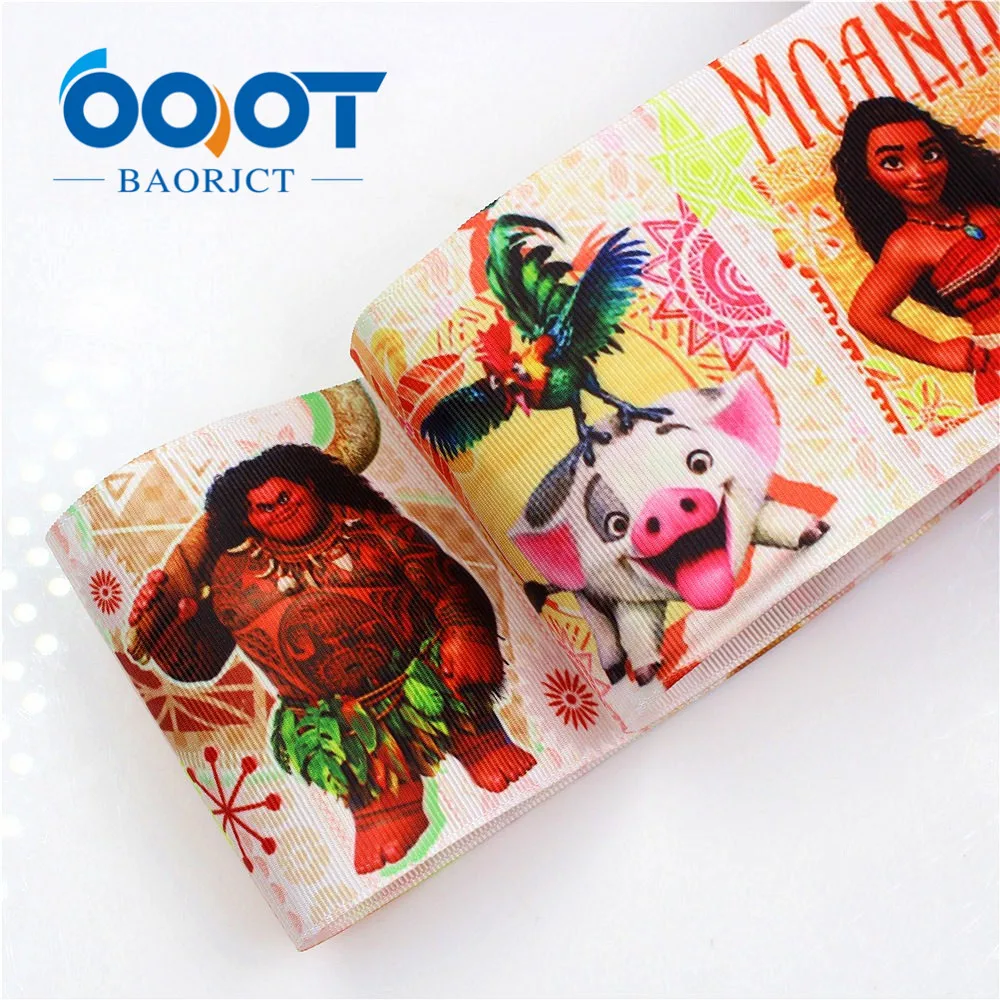 OOOT BAORJCT I-18428-50 75 мм 10 ярдов Мультяшные ленты термоперенос Печатный Гро-Гро