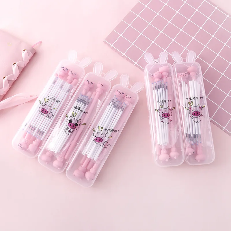 Большой чехол для карандашей kawaii с кроличьими ушками коробка гелевой ручкой