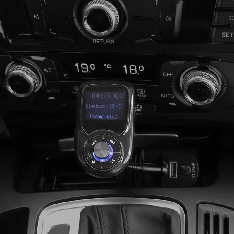 Onever Bluetooth автомобильный комплект MP3 плеер адаптер для радио USB зарядное