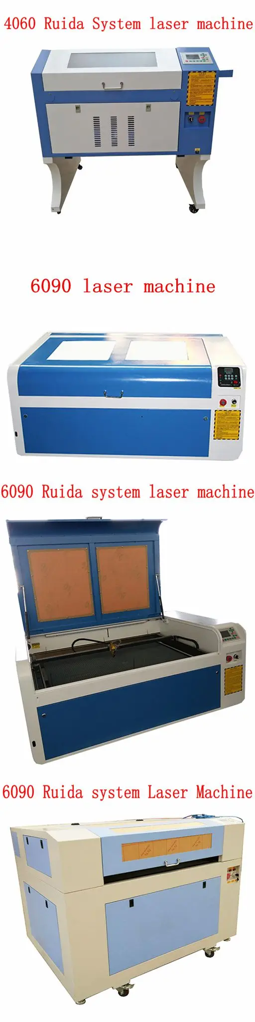 Модель jin Zhi Yin co2 станок для лазерной гравировки ruida системы 4060 для ткани штамп фанера cnc 50/60/80/90W reci опционально