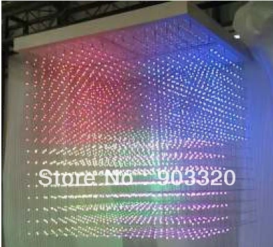 100*100*115 см SMD1616 3 в 1 16*16*16 = 4096 Voxel SD карты потолочный 3D светодиодный куб светильник
