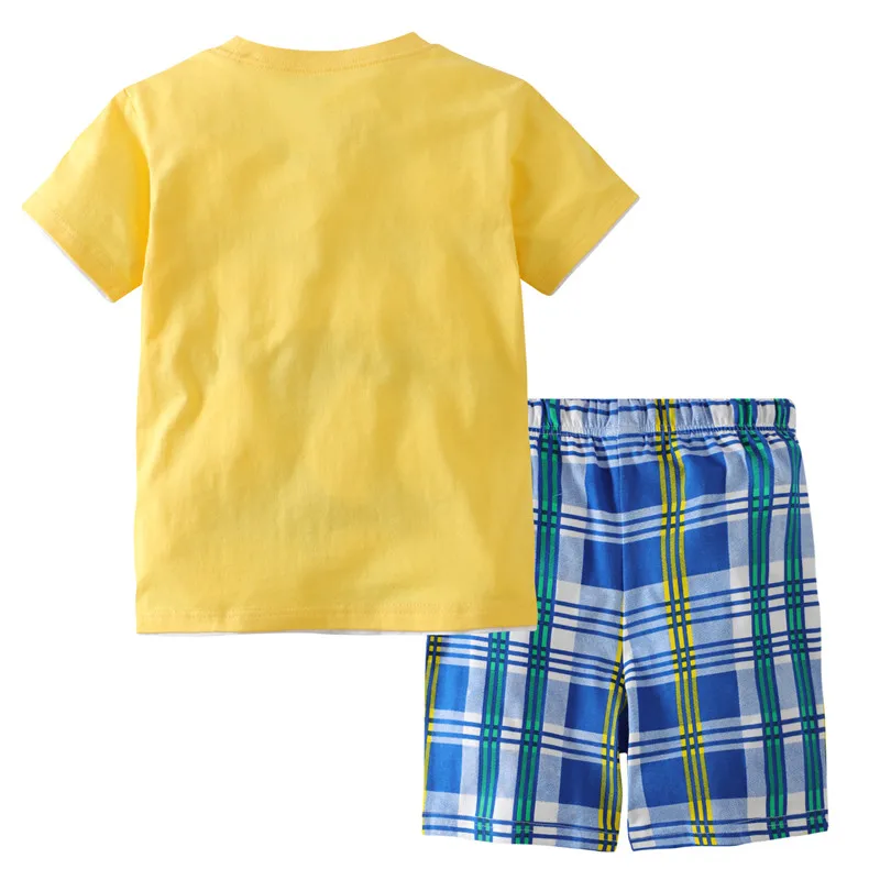 Children Cotton Clothing Sets Summer motorcycle Baby Boys Outfits Short Sleeve Tops and Shorts Kids Fashion Suits |