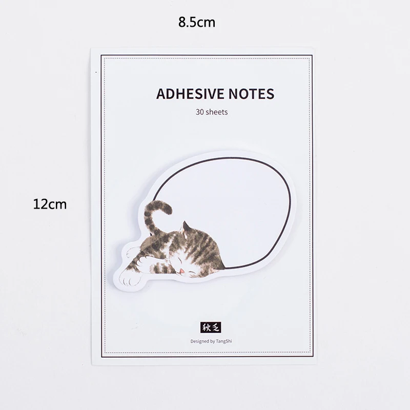 Kawaii Cat sleeps animal наклейки memo pad фотоальбом декоративная бумага Стикеры pet DIY Липкие