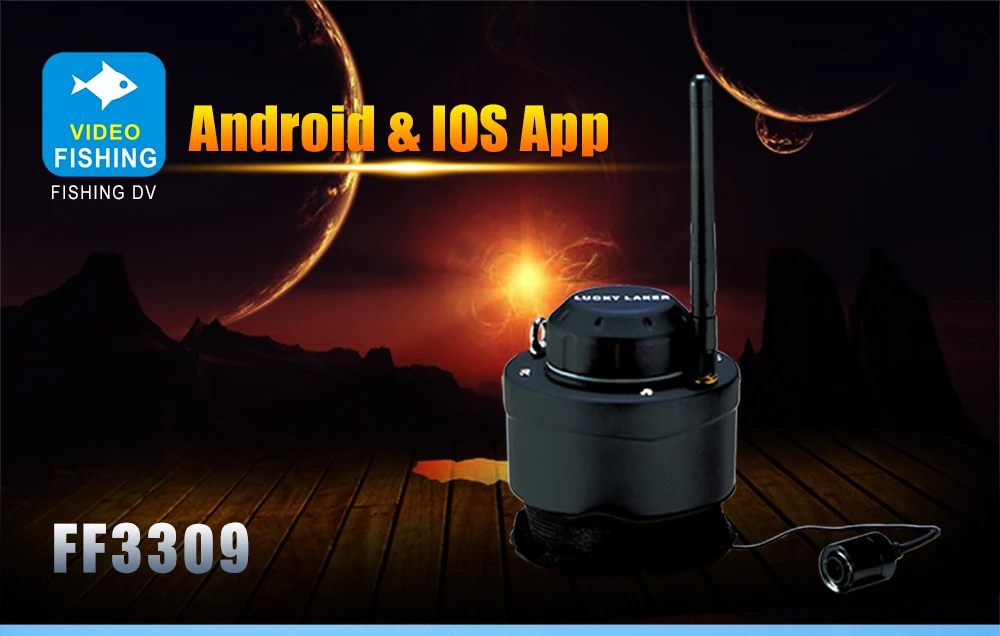 Lucky Android Водонепроницаемая камера FF3309 Findfish эхо приманка эхолот глубже эхолот IOS подводная камера для shore