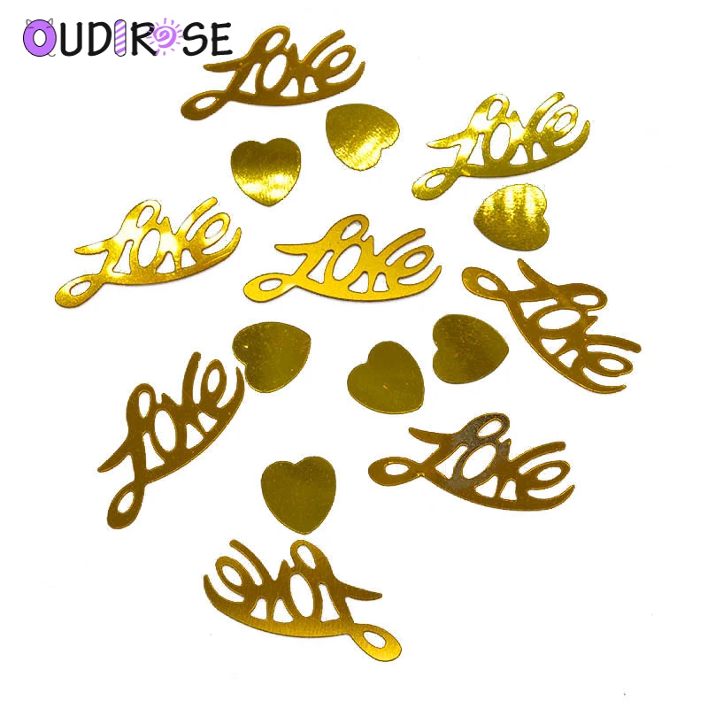OUDIROSE блестящие буквы блестки Свадебные украшения для вечеринки красное золото