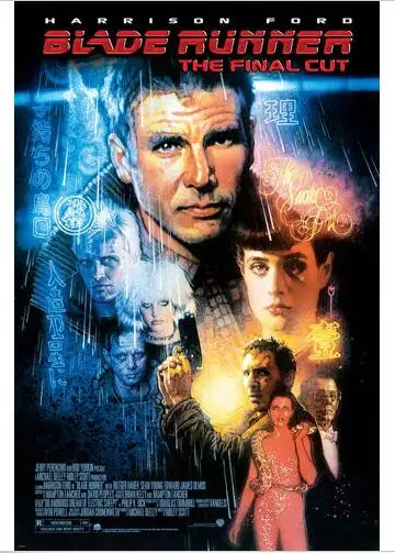 BLADE RUNNER постер фильма Харрисон Форд Шон Янг SCI-FI Нуар Шелковый плакат декоративной