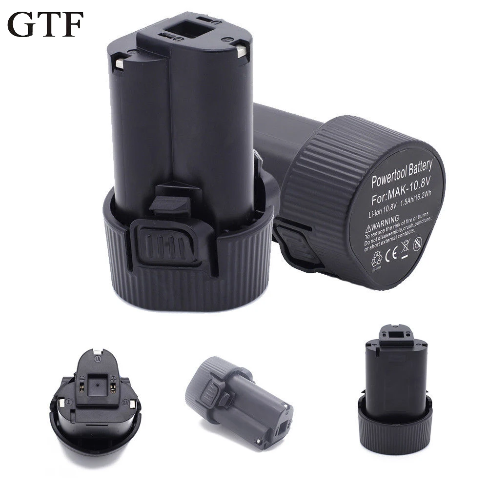 Аккумулятор GTF 10 8 В 1500 мАч для электроинструментов Makita BL1013 BL1014 сменный литий