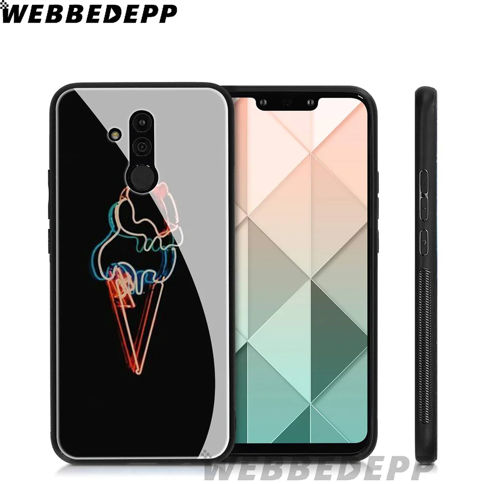 WEBBEDEPP чехол для мороженого из закаленного стекла Huawei Mate 20 P20 P10 P Smart 2019 2018 &amp Honor 10 9 8X