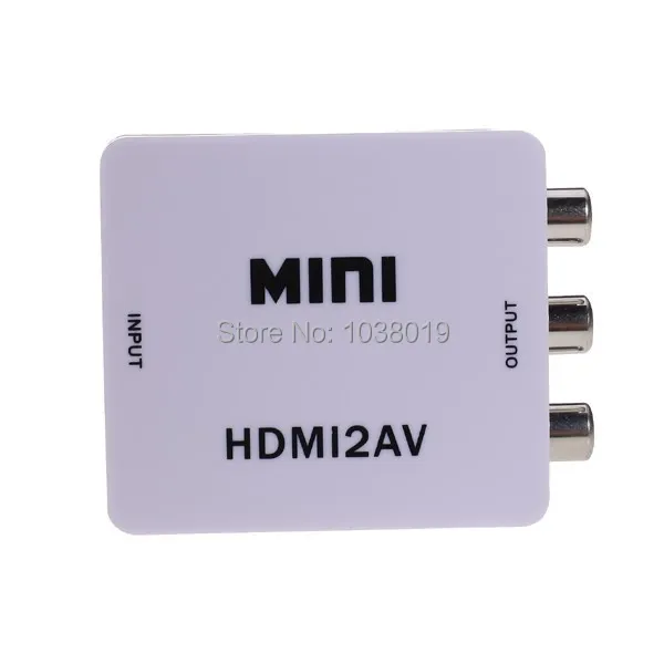 HDMI для AV / CVBS Бесплатная доставка! Мини-преобразователь видео HD L/R видеоадаптер в