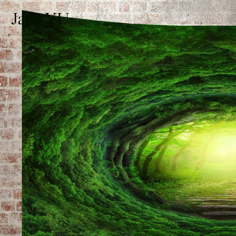 JaneYU Digital Printed Rainforest Tapestry Wall Blanket Beach Taper | Дом и сад