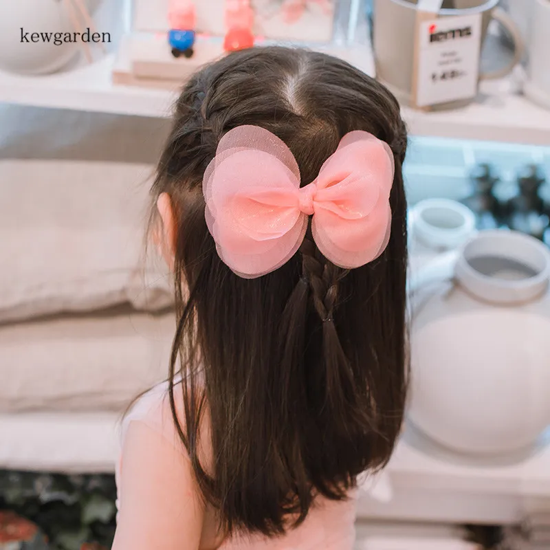 Kewgarden Baby Girls Аксессуары для волос милый шифоновый бантик заколки-пряжки заколки