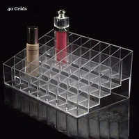 403624 grids multifunctional home bedroom lipstick stand case cosmetic makeup tools organizer holder plastic box