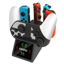 OIVO 5 в 1 контроллер зарядная док-станция для Nintendo Switch Pro& 4 Joy-con Зарядное устройство зарядная станция с светодиодный индикаторы