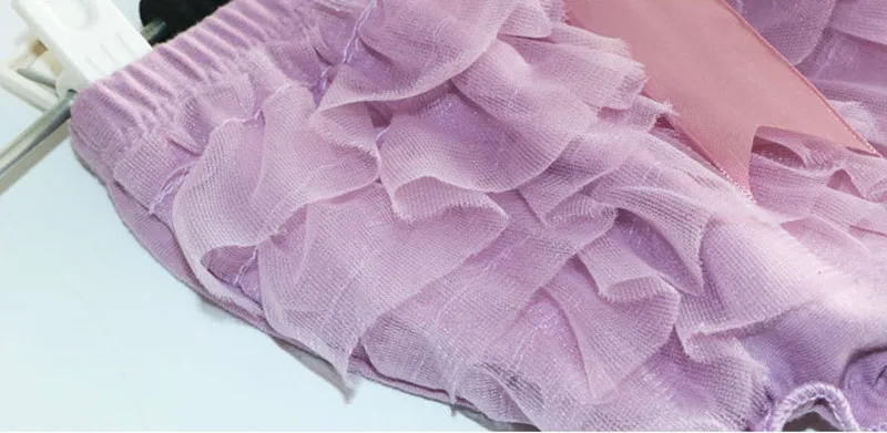 Детские шаровары принцессы летние короткие штаны для девочек сетчатые трусики с