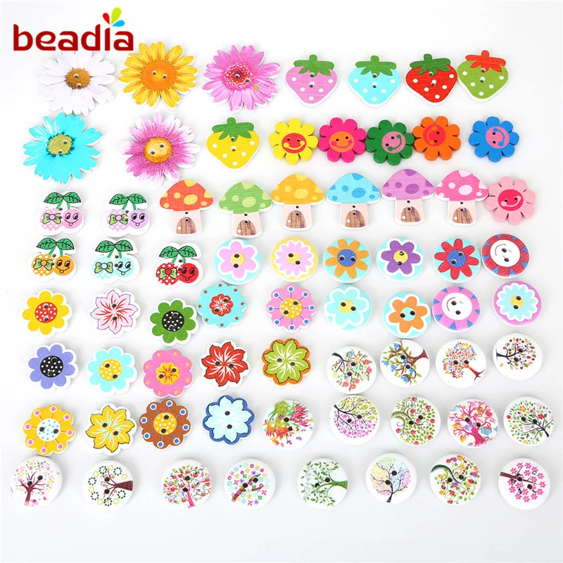 100 шт. деревянные бусины пуговицы в форме совы 2 отверстия|2 hole|for jewelry making2 hole beads |