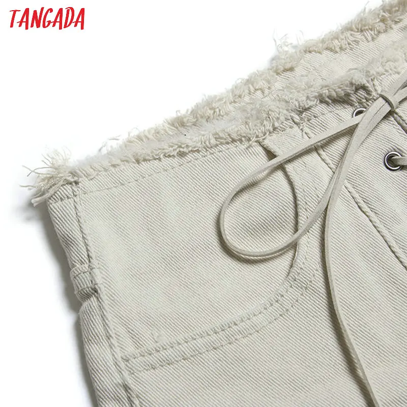 Джинсовые шорты Tangada женские с завышенной талией Стильные повседневные уличные