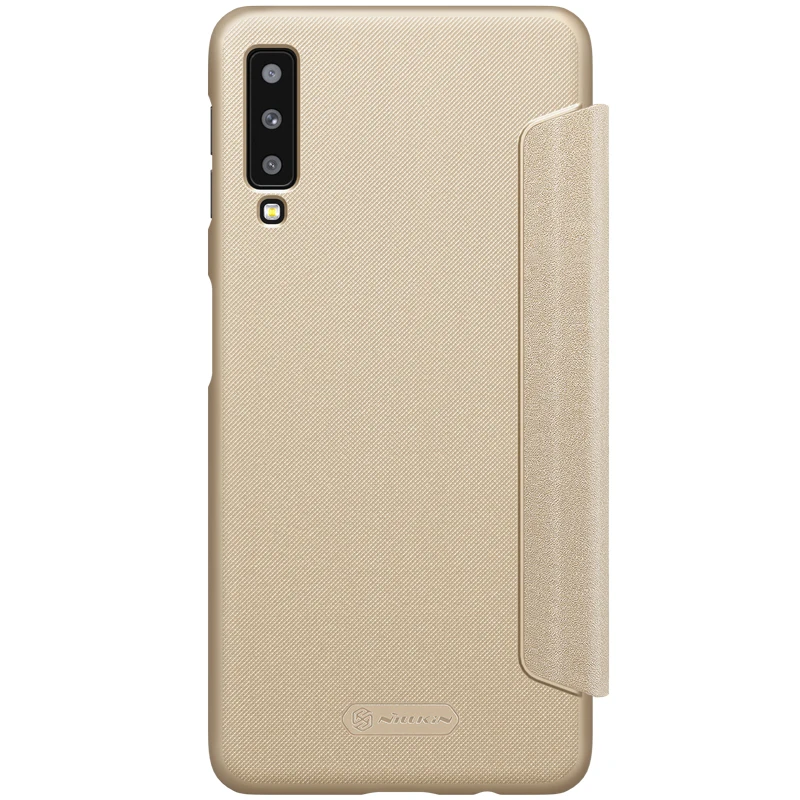 Для samsung Galaxy A7 2018 чехол NILLKIN Sparkle Роскошные Флип раскладный кожаный задняя крышка